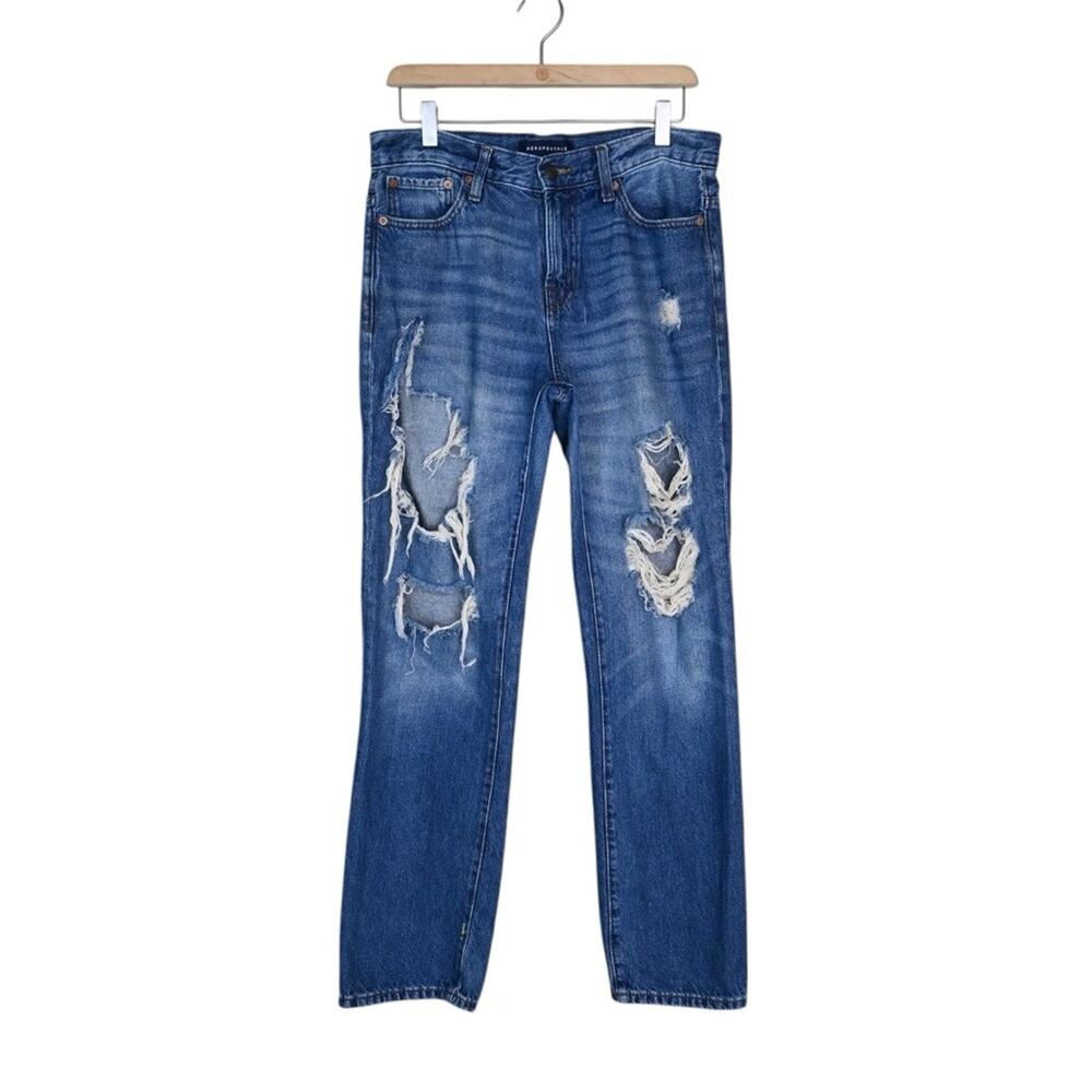 Aeropostale Men's 28/30 Relaxed Fit Distressed Jean
